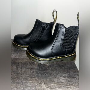Toddler Doc Martens, Black, Size 5. Worn once for pictures.